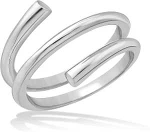 14K Gold or Platinum Plated Spiral Ring for Women | Size 5 to 9