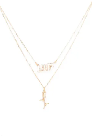 1997 Rose Necklace - Gold