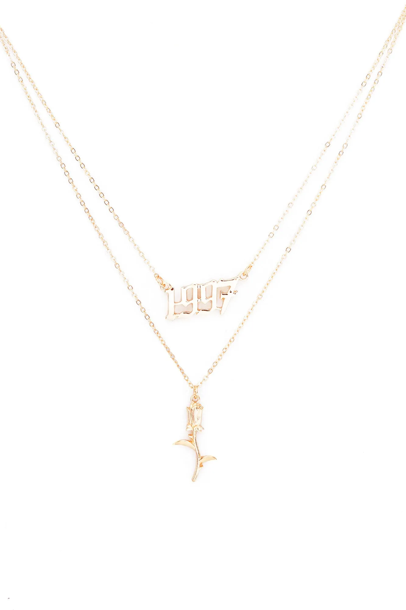 1997 Rose Necklace - Gold