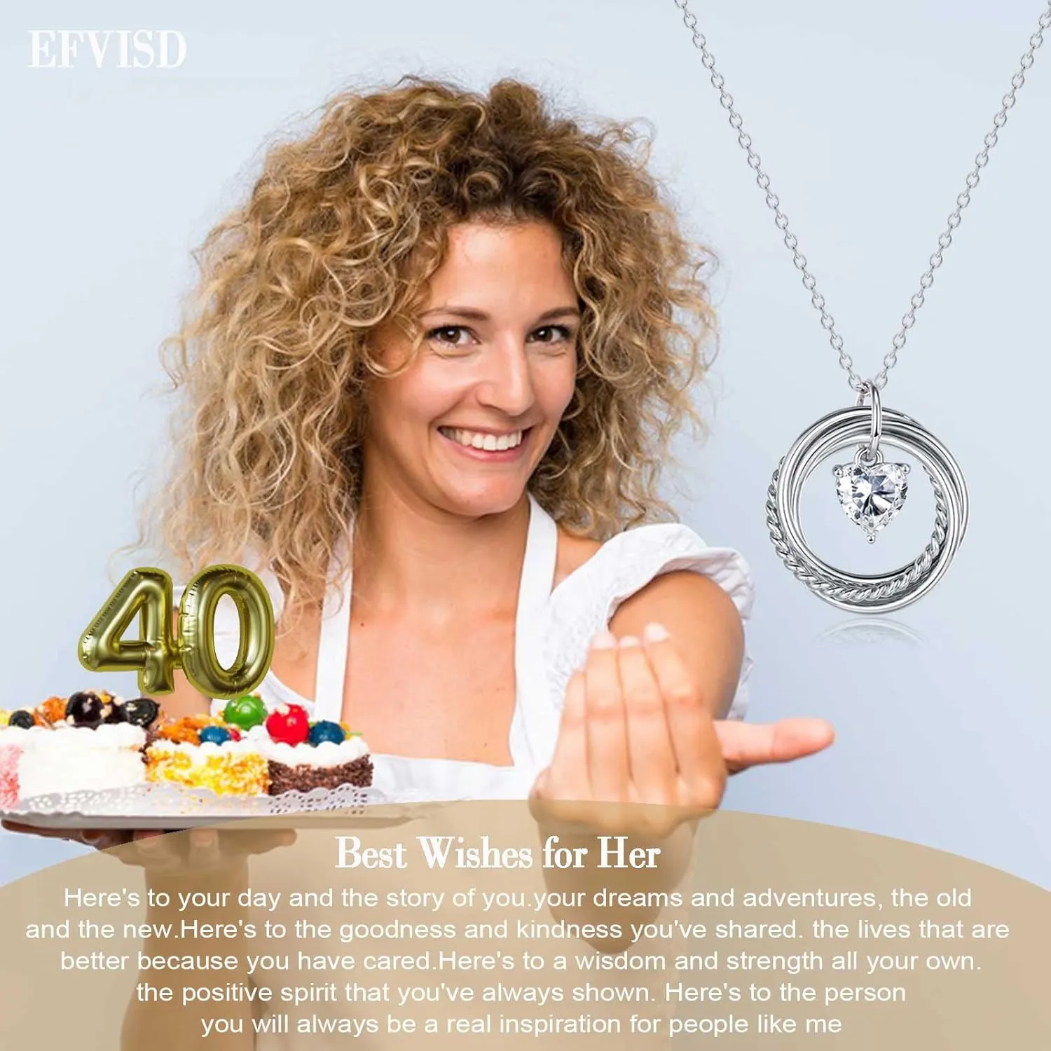 21st 30th 40th 50th 60th 70th 80th 90th 100th Birthday Gifts for Women, Silver Necklace Jewelry for Mom Daughter Nana Friend Sister Wife
