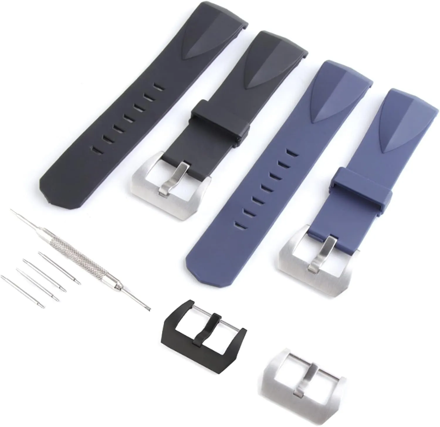 22mm 24mm Silicone Watch Bands Fit For Corum Sports Rubber Strap Fashion Wrist Watch Bracelet Replacement Accessories Parts