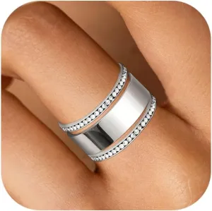 3-Pack Gold Stacking Rings for Ouras Gen 4/Ouras Gen 3, Cubic Zirconia Simulated Diamond Silver Ouras Ring Stackable Jewelry Gift for Women