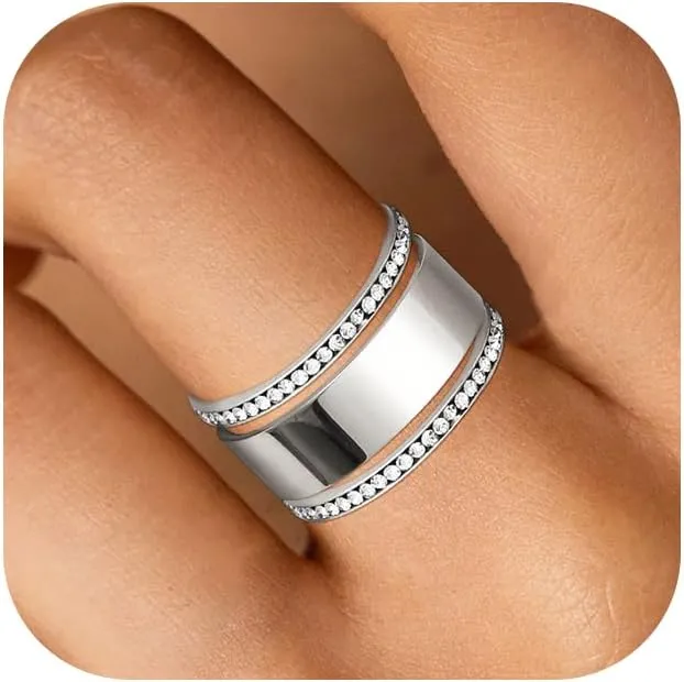 3-Pack Gold Stacking Rings for Ouras Gen 4/Ouras Gen 3, Cubic Zirconia Simulated Diamond Silver Ouras Ring Stackable Jewelry Gift for Women