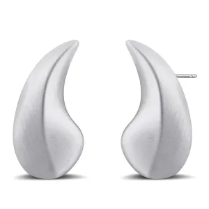 925 Sterling Silver Chunky Teardrop Stud Earrings Waterdrop Earrings Studs Hypoallergenic Fashion Earrings for Women Girls