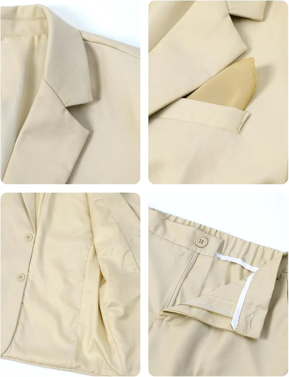 A&J DESIGN Boys 7-Piece Formal Suit Ring Bearer Outfit with Dress Shirt, Jacket, Vest, Pants, Tie, Bowtie and Pocket Square