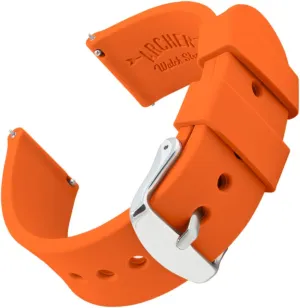 Archer Watch Straps - Soft Silicone Quick Release Watch Bands