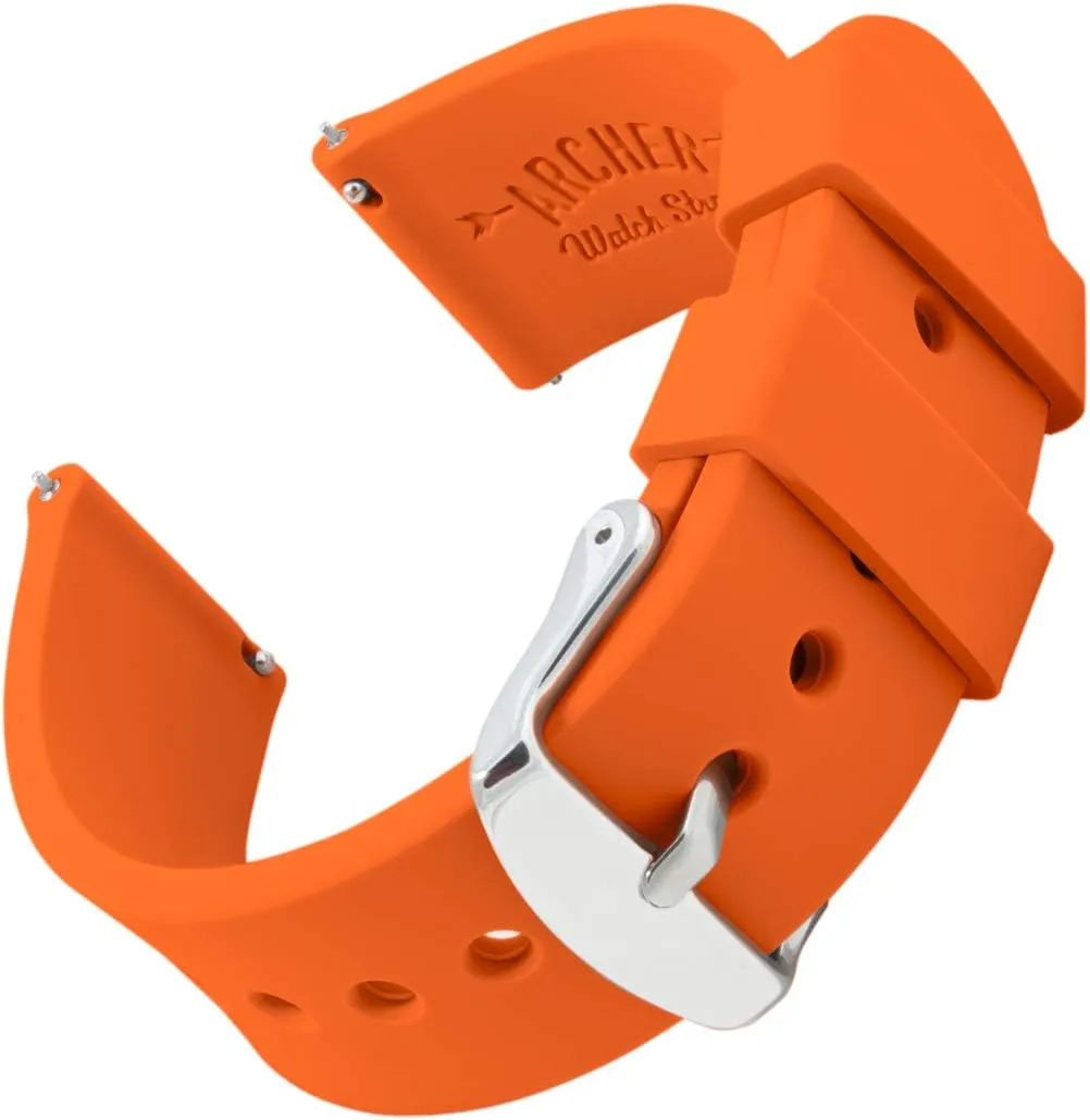 Archer Watch Straps - Soft Silicone Quick Release Watch Bands