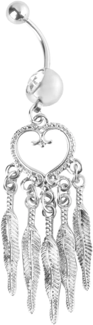 Belly Button Ring Fashionable Stainless Steel Navel Ring for Summer Jewelry