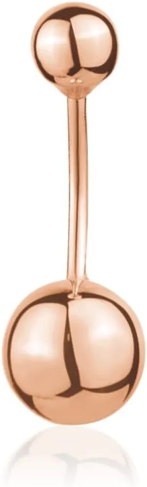 Belly Button Ring for Women 14k Gold Navel Rings Barbell or Simulated Diamond Gemstone | 16g | Real Gold Body Piercing Jewelry
