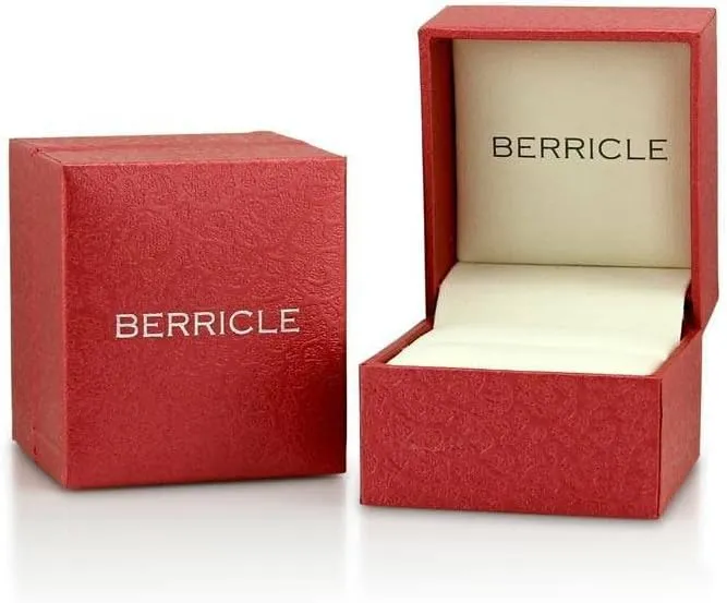 BERRICLE Sterling Silver Wedding Rings Band for Women, Rhodium Plated Size 4-10