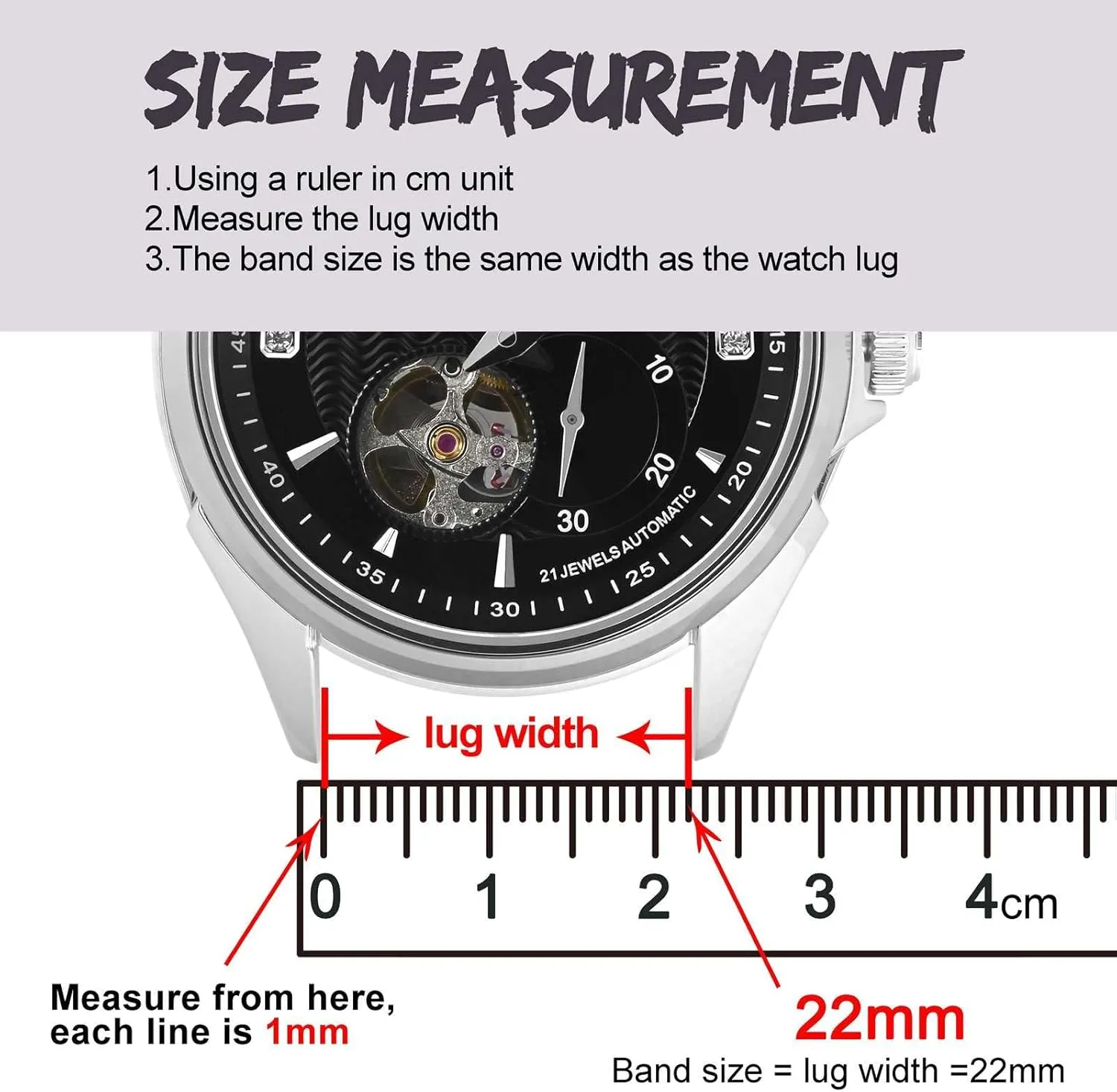 BISONSTRAP Rally Watch Bands, Leather Watch Straps for Men, 18mm, 20mm, 22mm