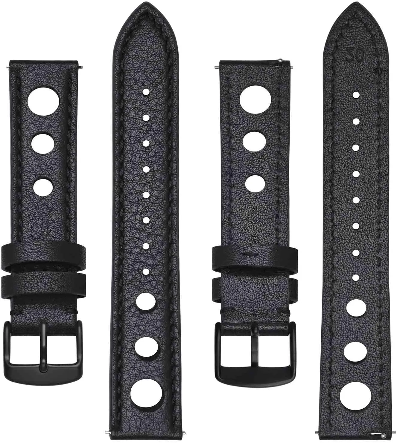 BISONSTRAP Rally Watch Bands, Leather Watch Straps for Men, 18mm, 20mm, 22mm