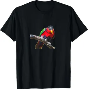 Black-capped Lory Birdwatching Men Women Kids T-Shirt
