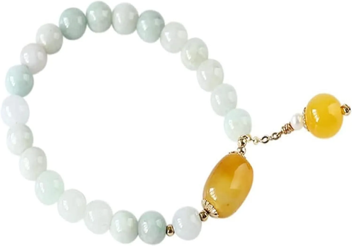 Buddhist Prayer Bead Bracelet,Buddha Meditation Beads Bangle,jewelry Bracelet Beads Bangle For Women Jewelry Gemstone Agate Pearl Tassel Pendant Bracelet Strand Gift Bracelets (Color : 1) ( Color : 1