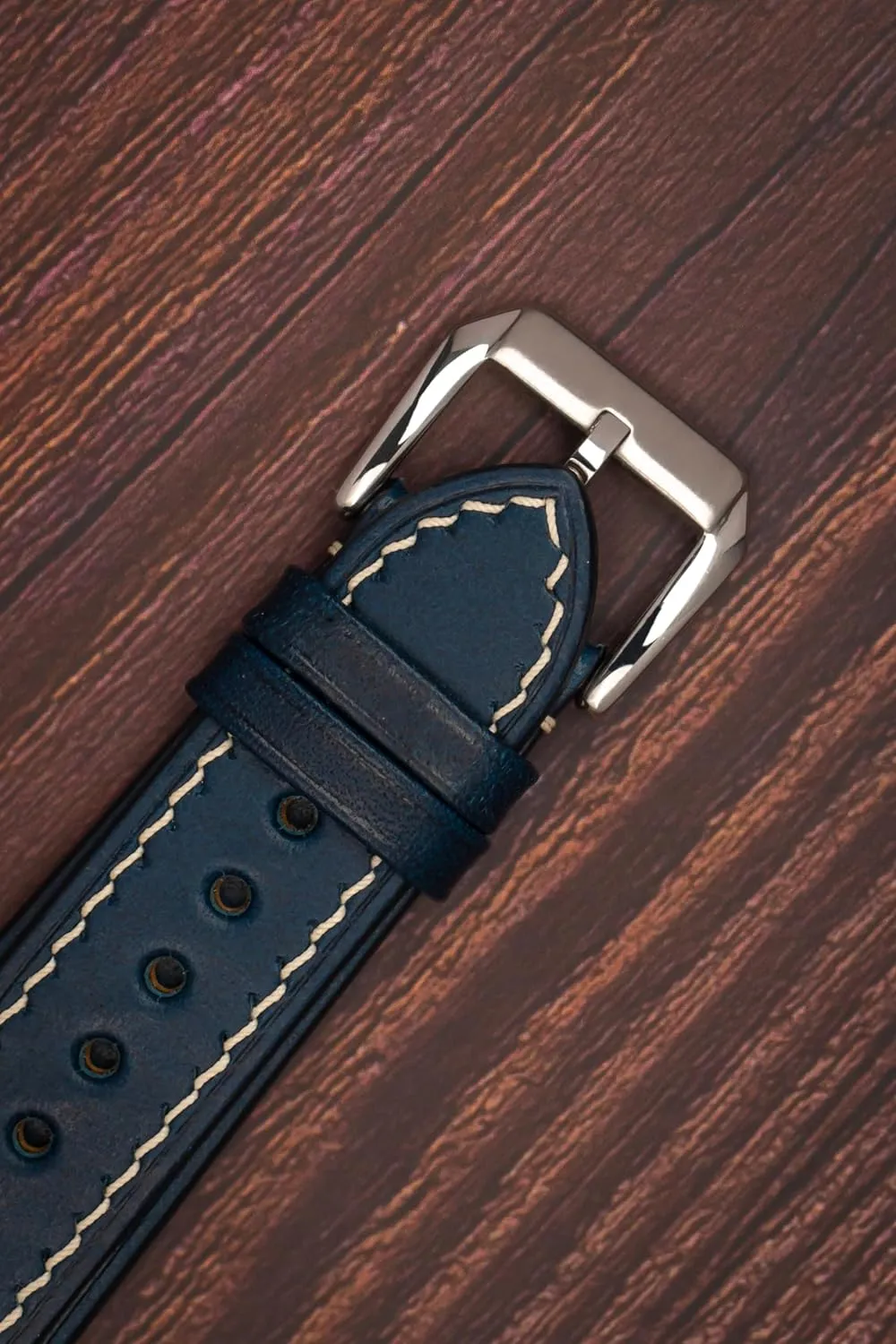 Buttero Full Grain vegetable tanned Leather Mens Watch Band - 19mm 20mm 22mm Quick Release Watch Band - Handmade Premium Leather Watch Strap - Italian Genuine Leather Replacement Band