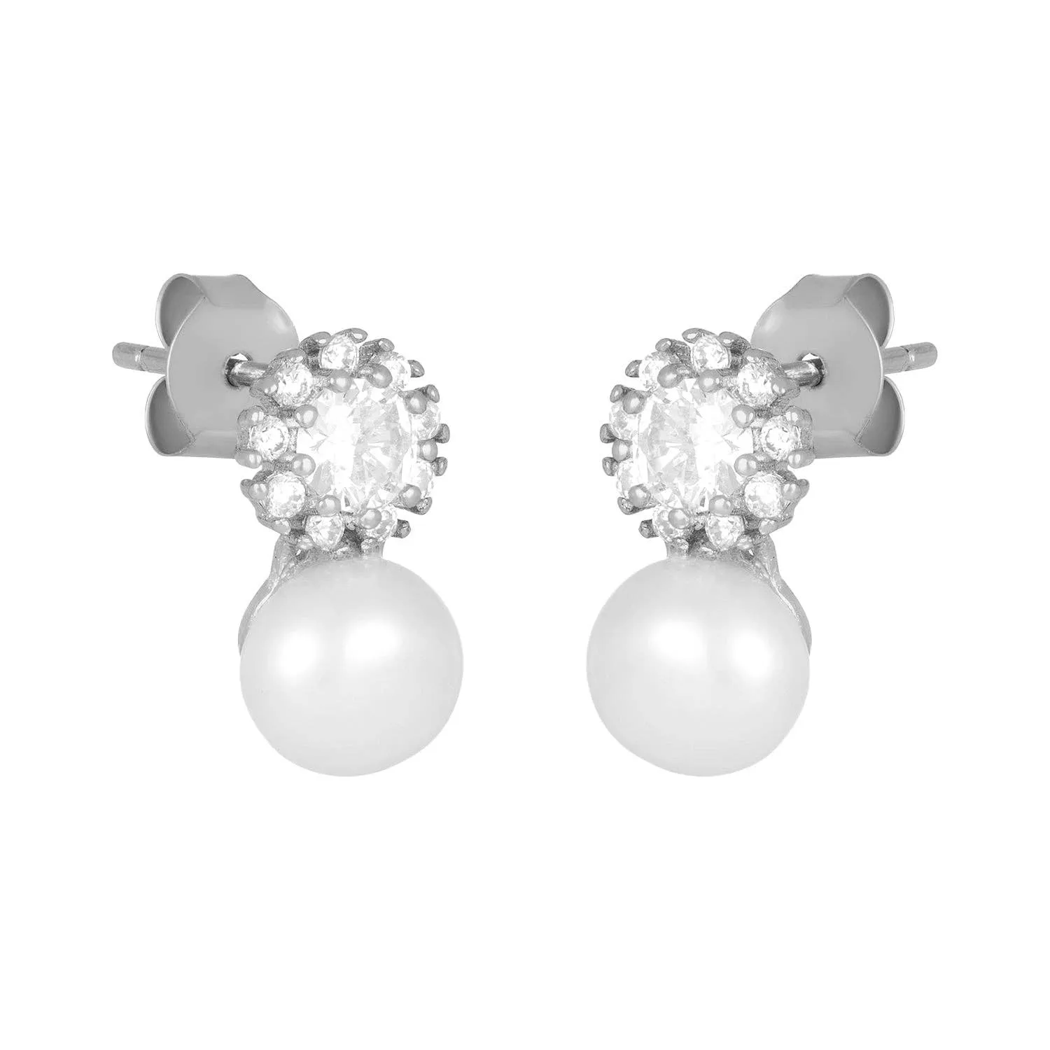 CARA PEARL STUDS: GOLD