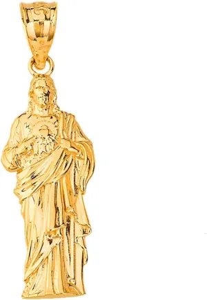 Certified 14k Gold Jesus Christ Body Charm Pendant
