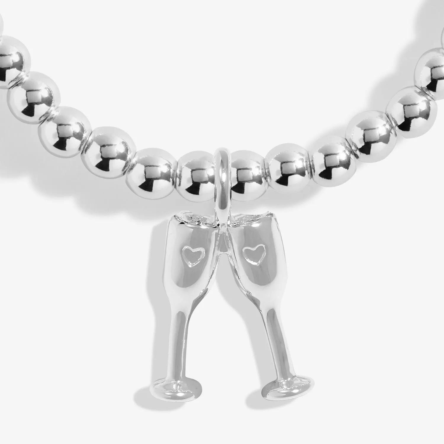Christmas A Little Christmas Cheers Silver Plated Bracelet 7565