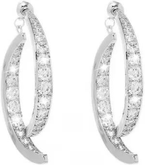 Cross Curved Earrings Zircon Curved Ear Cuffs Earrings Curved Stick Front Back Linear Drop Earrings for Women