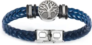 Dreamtimes Yggdrasil World Tree of Life Bracelet Mens Leather Bracelet Braided Religious Mens Cuff Bracelets Alloy Viking Cuff Bangle for Women Men Father's Day Jewelry