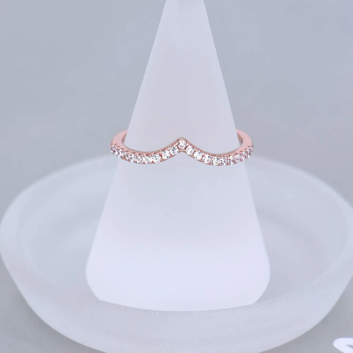 espere Pointed V Shaped Chevron 925 Sterling Silver Ring