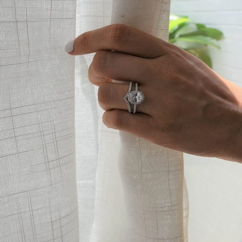 espere Pointed V Shaped Chevron 925 Sterling Silver Ring