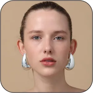 Extra Large Big Drop Earrings for Women, Oversized Chunky Gold Hoop Earrings Lightweight Hypoallergenic Gold Plated Earring Fashion Jewelry