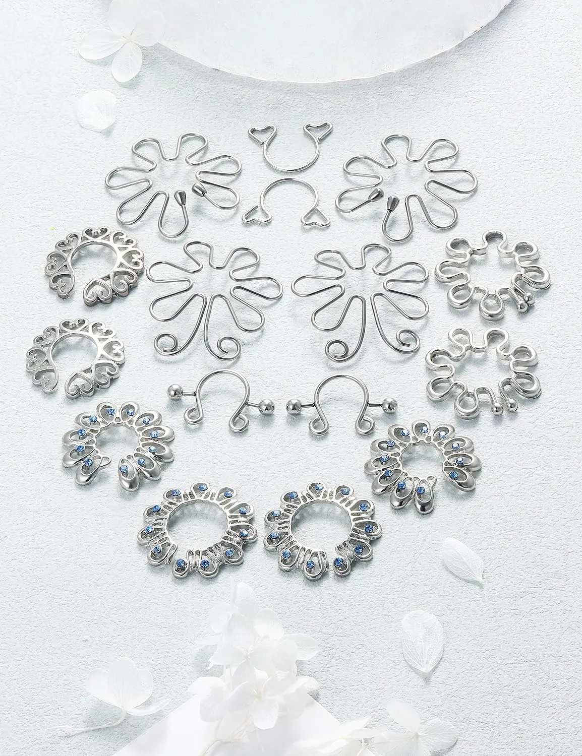 Fake Nipple Piercing/Fake Nipple Rings.
