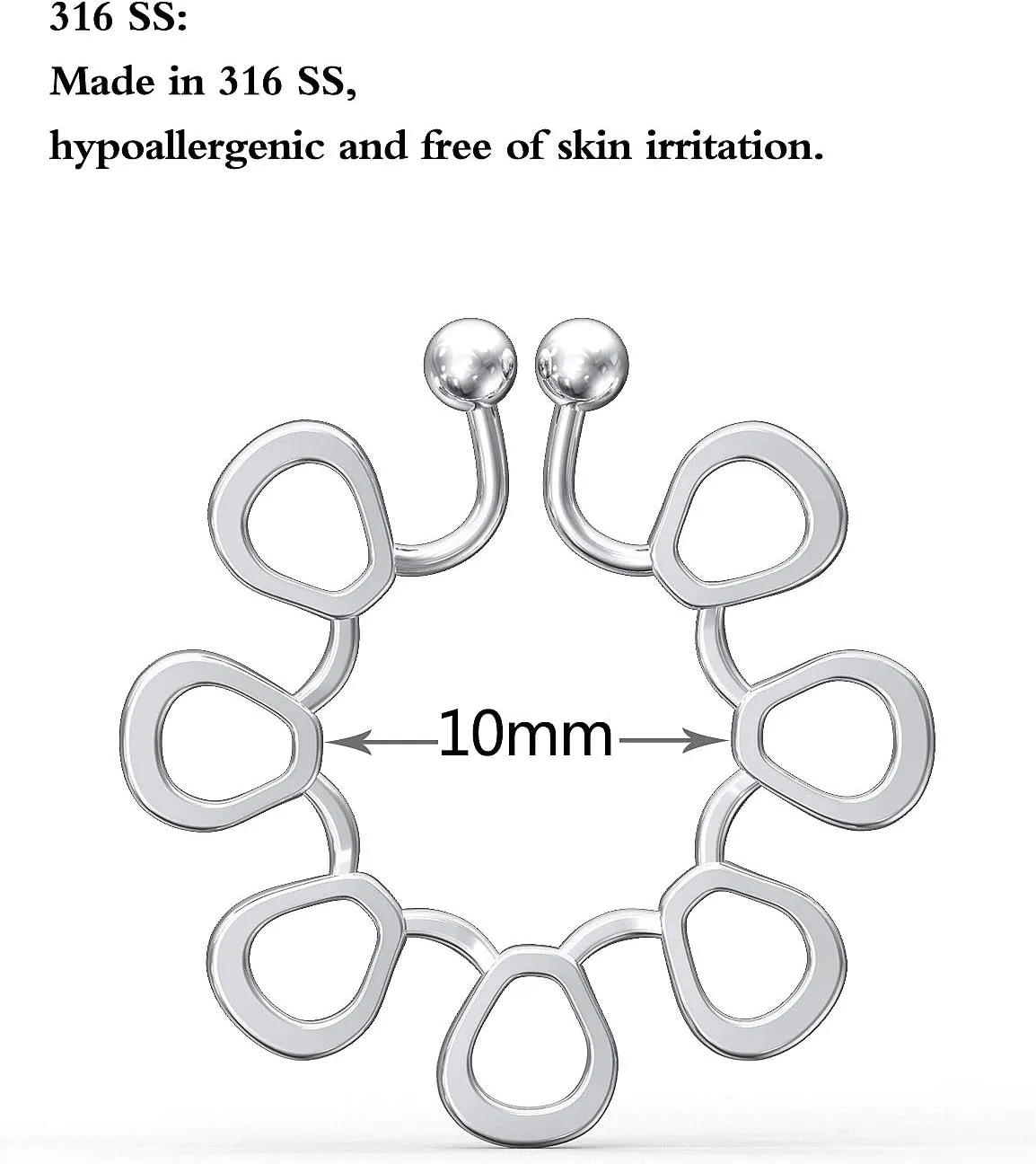 Fake Nipple Piercing/Fake Nipple Rings.