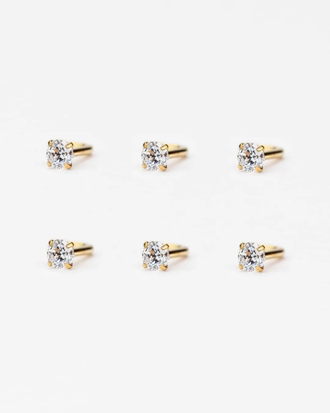 FANSING Nose Studs for Women Men L Shaped Nose Rings Surgical Steel Nostril Piercing Jewelry with Cubic Zirconia End