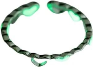 Fashion Blue Green Luminous Light Star Ring Glow in Dark Fluorescent Heart Ring Women Men Couple Adjustable Finger Rings Jewelry