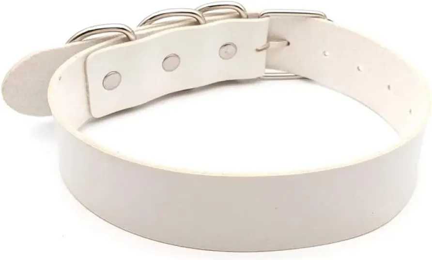 Fashionable Charm Custom Choker Necklace For Men Women, Fashion Wide Leather Choker Custom Name Necklace,Adjus