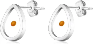 Fashionable Personalized Drop Shape Mustard Seed Earrings Hypoallergenic Materials Religious Beliefs Jewelry suitable for women