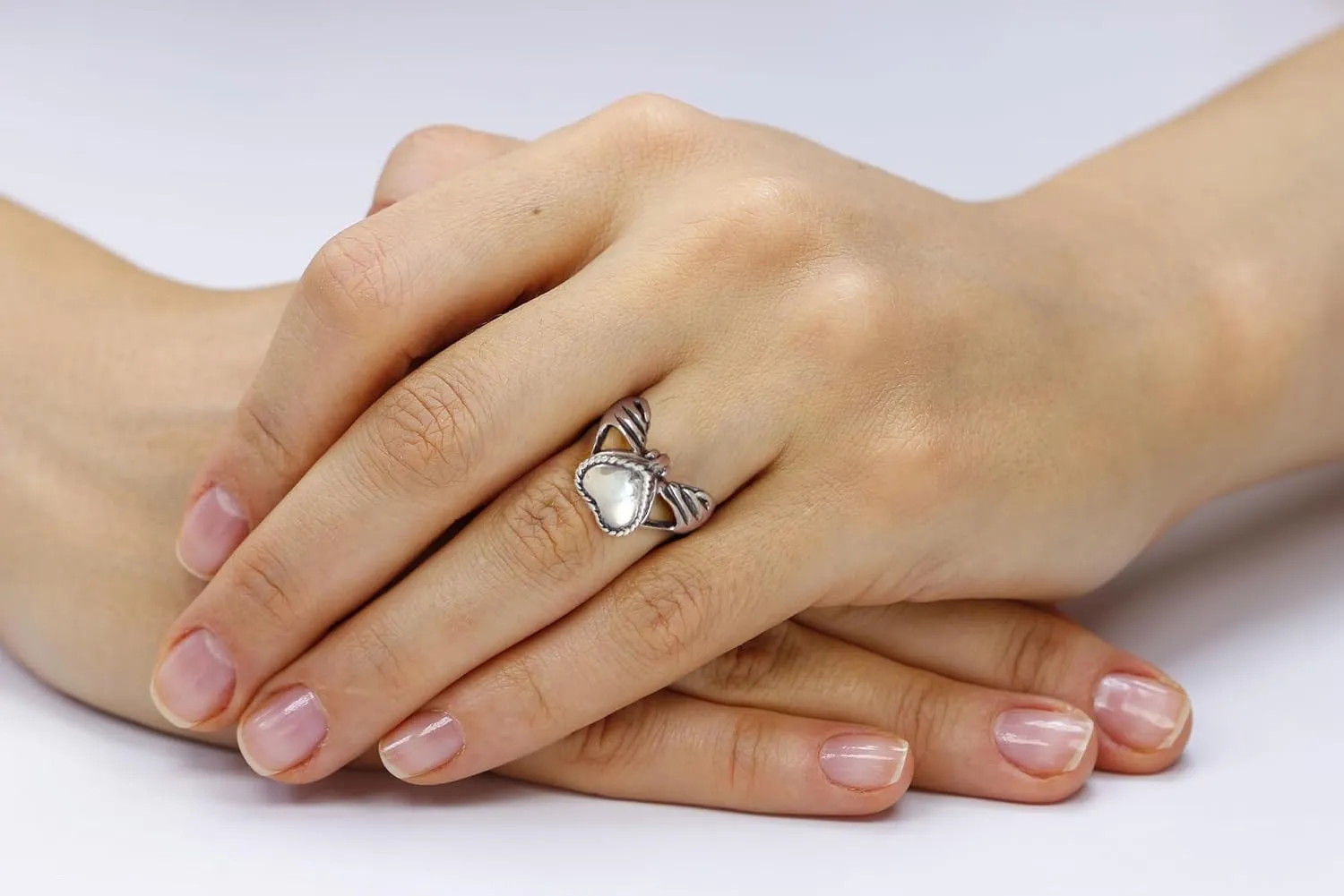 FashionJunkie4Life Sterling Silver Irish Claddagh Heart Poison Ring, Sizes 5-10, Pillbox Rings