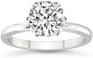FRIENDLY DIAMONDS 1 Carat - 6 Carat IGI Certified Lab Grown Diamond Ring | 14K/18K Gold Or Platinum | Malissa Solitaire Diamond Ring |FG/DE-VS Quality