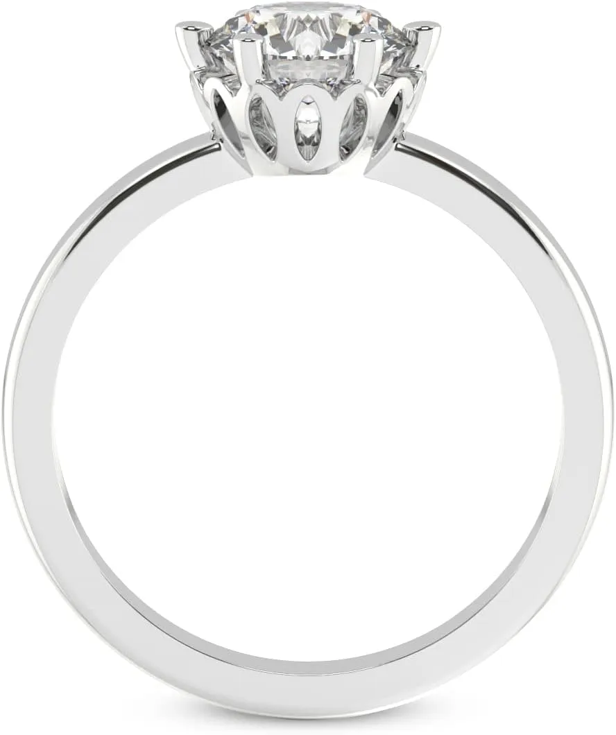 FRIENDLY DIAMONDS 1 Carat - 6 Carat IGI Certified Lab Grown Diamond Ring | 14K/18K Gold Or Platinum | Malissa Solitaire Diamond Ring |FG/DE-VS Quality