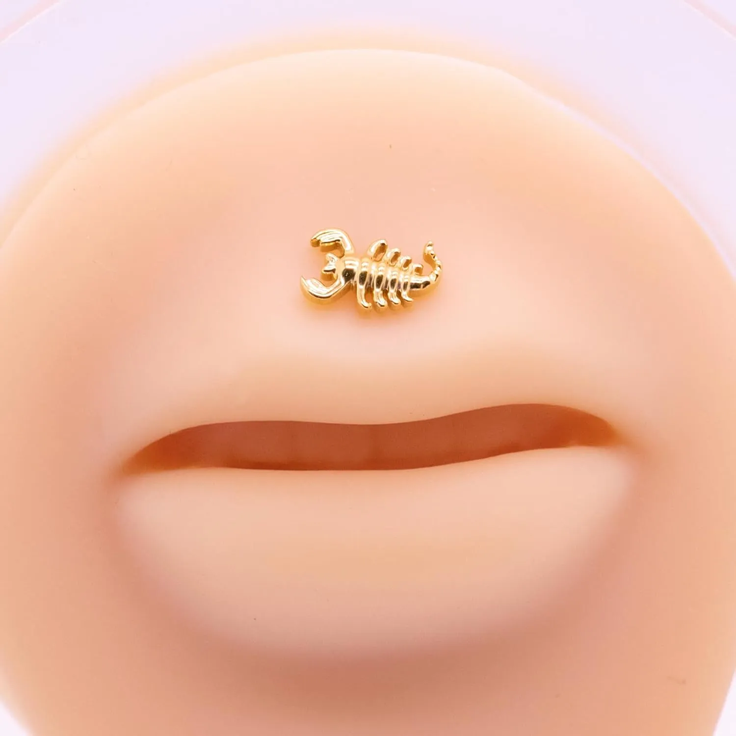 G23 Titanium 16G Push in Flatback Stud for Flat, Helix, Tragus, Conch, Lobe CZ Nose Stud Lip Stud Hypoallergenic Nickel Free Cartilage Earring Piercing Jewelry