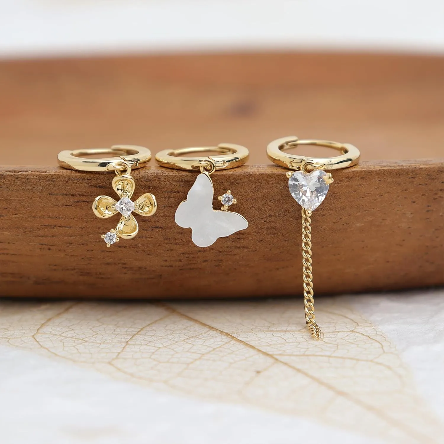 Gold Silver Small Hoop Stud Earrings Stack Set for Women, Dainty Rhinestone Drop Multiple Piercing Cartilage Huggie Earing Holiday Prom Fashion Jewelry Gift