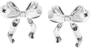 HETICA Gold Silver Bow Earrings Women Cute Dainty Bowknot Earrings Ribbon Stud Earrings Gift