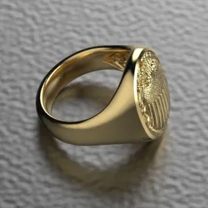 icedout 14K Gold Plated Ancient Egyptian Beetle Scarab Signet Ring For Men Unique Vintage Style Art Deco Retro Mythology Statement Ring 925 Sterling Silver Handcrafted Customized Modern Jewelry