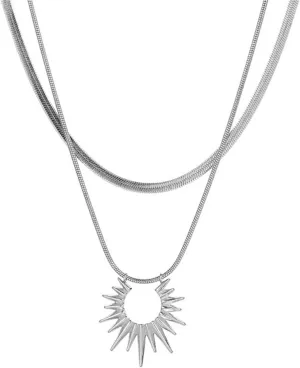 Irregular Y2k Double Layered Mango Necklace for Women with Collarbone Chain Fashionable and Versatile Women's