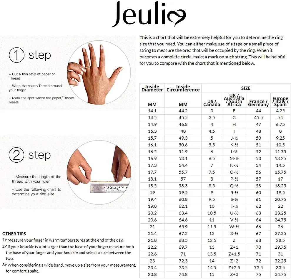 Jeulia 2 Carat Engagement Halo Rings for Women Sterling Silver Round Cut Bridal Set Cubic Zirconia Wedding Diamond Band Rings Promise Anniversary Rings for Her