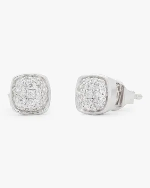 kate spade new york Time To Shine Pave Diamond Studs, Silver