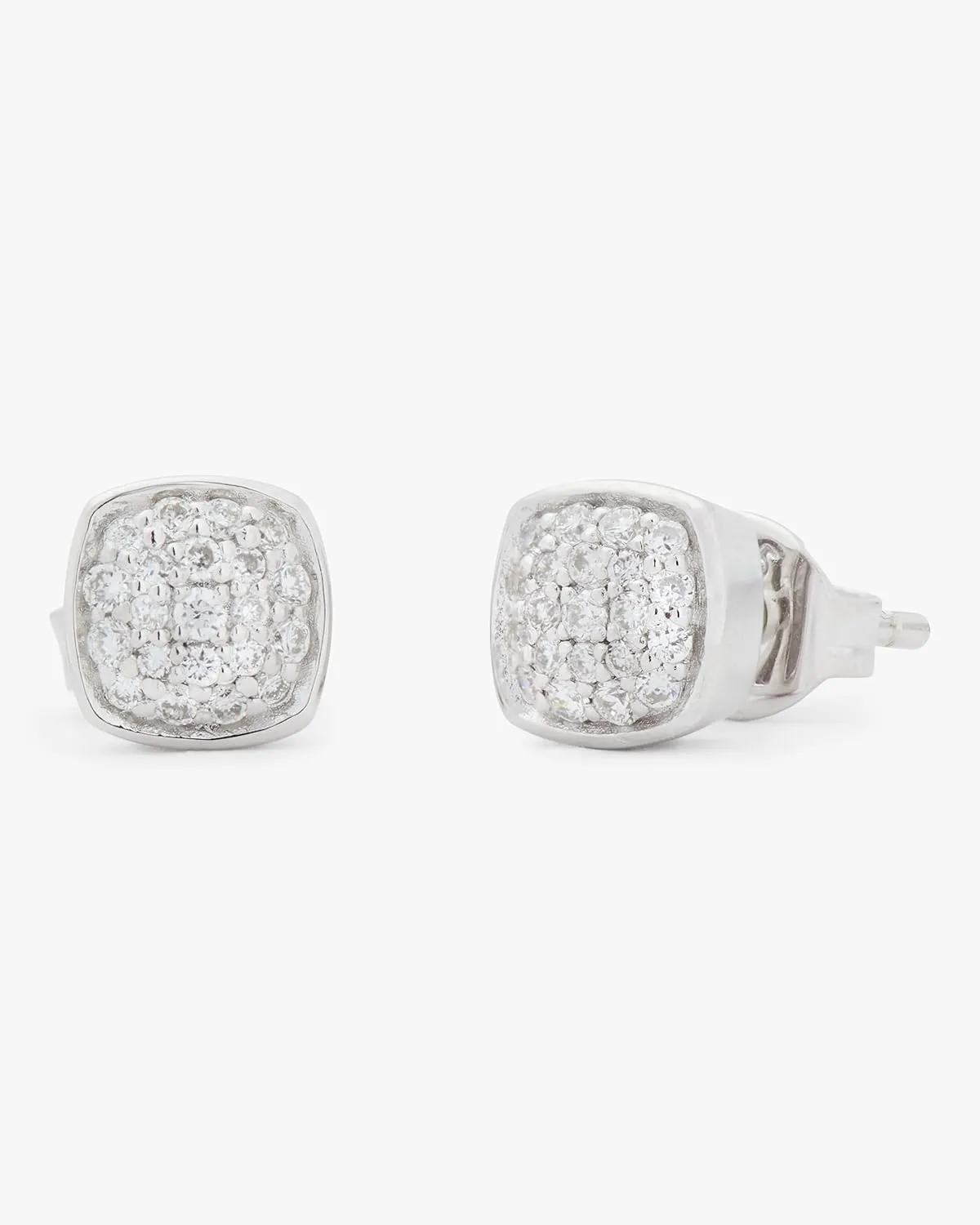 kate spade new york Time To Shine Pave Diamond Studs, Silver