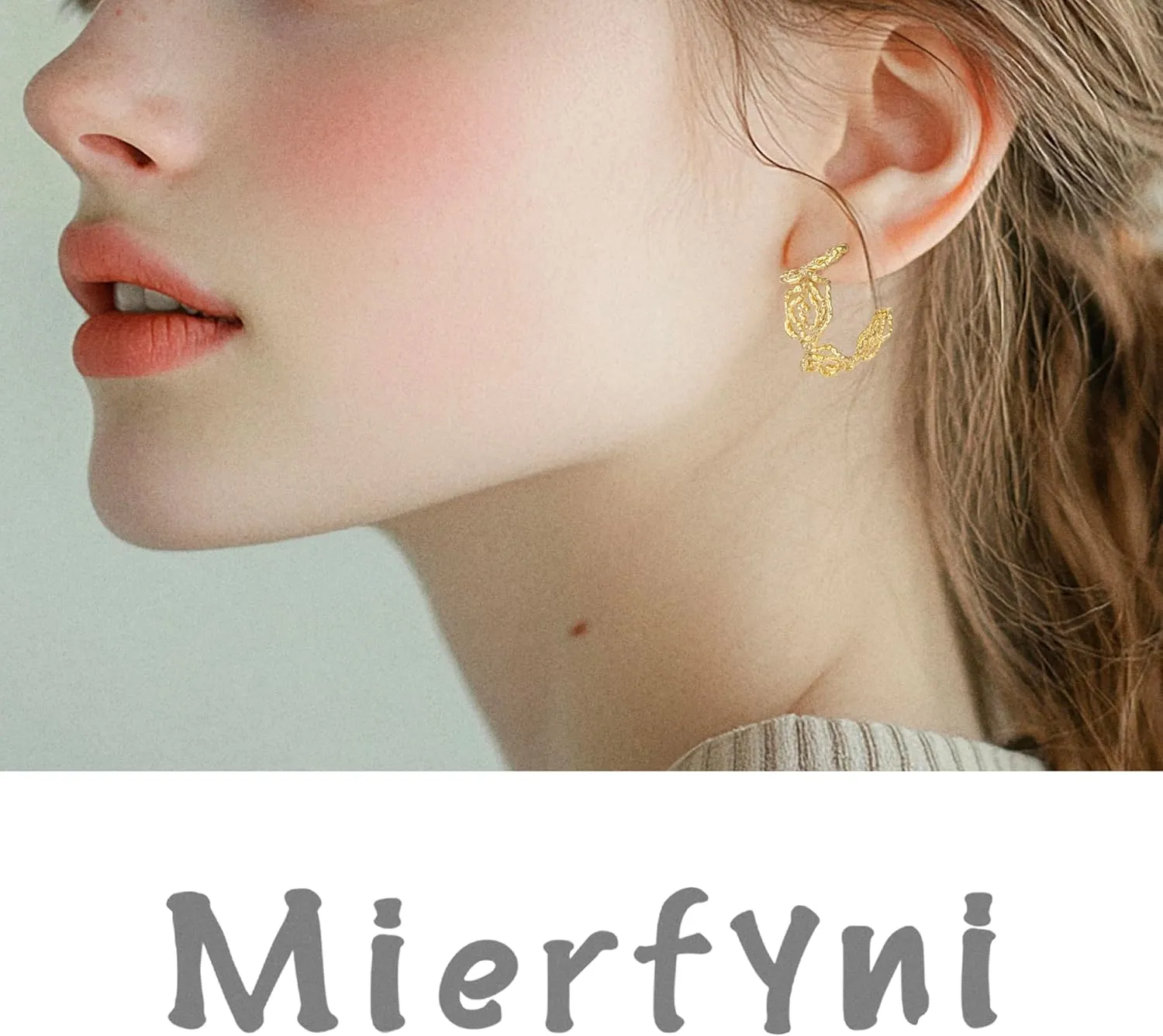 Large Chunky Gold Hoop Filigree Earrings for Women, Statement Lightweight Vintage-Inspired Hoops