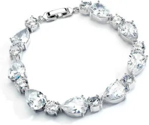 Mariell CZ Bridal Bracelet, CZ Tennis Bracelet for Brides, Cubic Zirconia Bridal and Wedding Jewelry