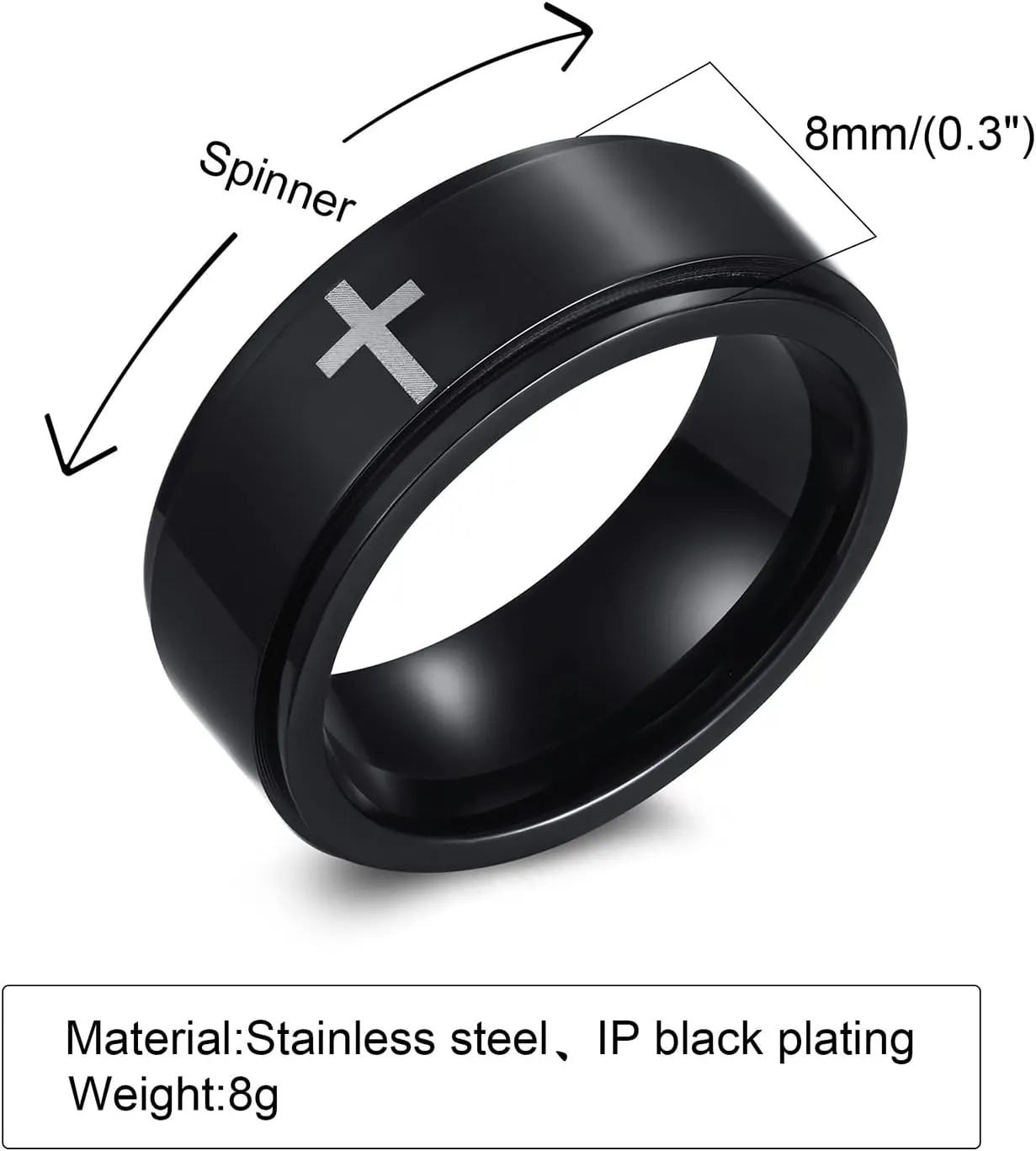 MEALGUET Personalized Ring for Men Women,Stainless Steel Unisex Brushed Plain Simple Custom Name Wedding Band for Men&Women,Waterproof and Non Allergy,Gift for Men,Blue/Black/Gold Plated
