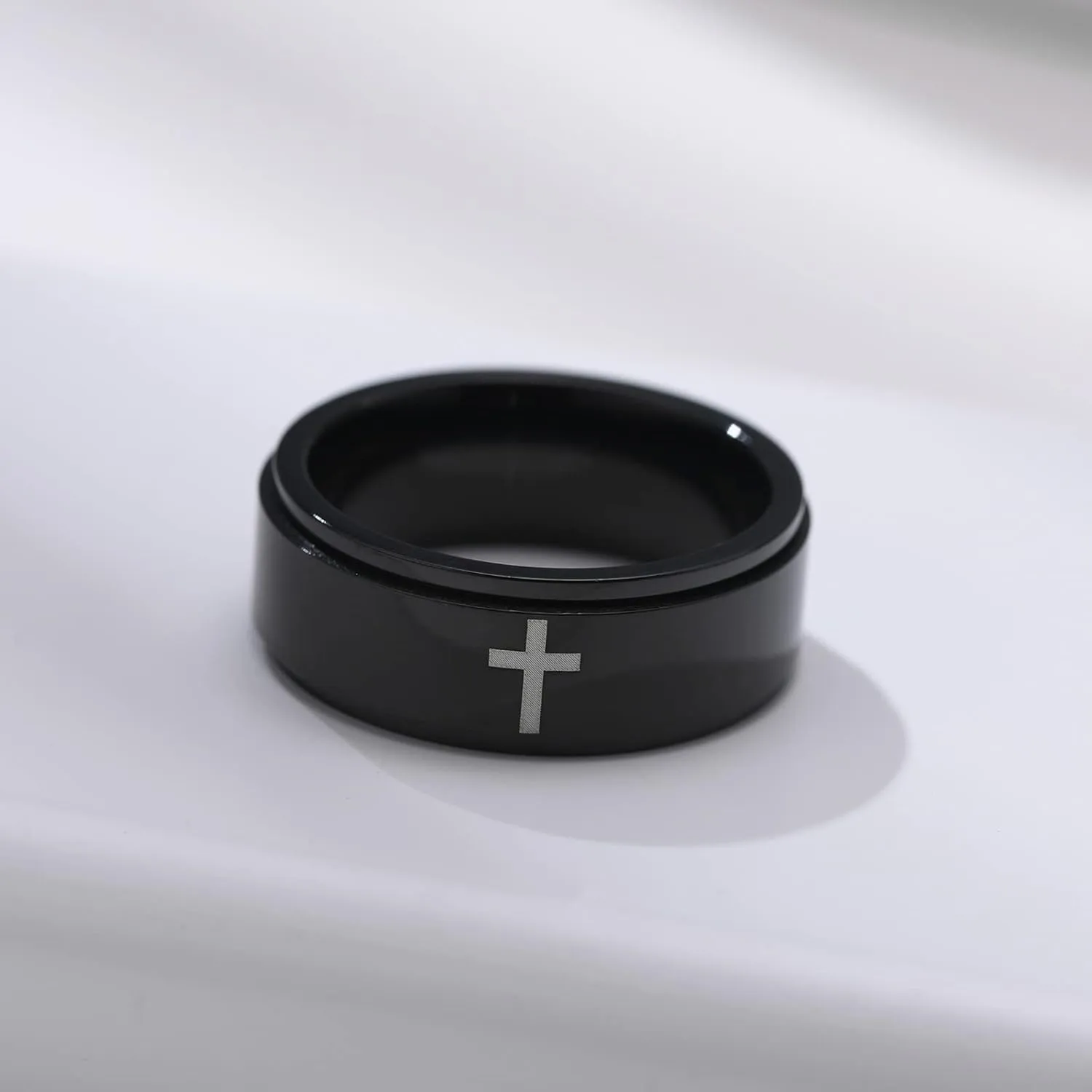MEALGUET Personalized Ring for Men Women,Stainless Steel Unisex Brushed Plain Simple Custom Name Wedding Band for Men&Women,Waterproof and Non Allergy,Gift for Men,Blue/Black/Gold Plated