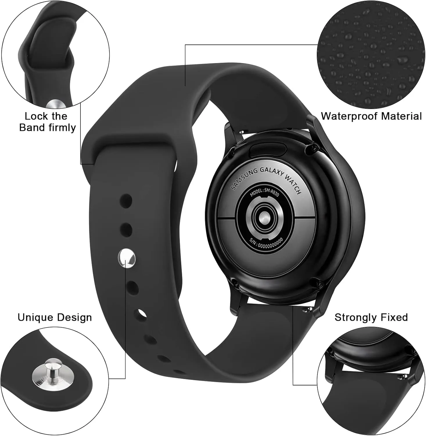 Meliya Bands for Moonswatch Watch, Soft Silicone Strap Compatible with Omega X Swatch Moonswatch Speedmaster/Rolex/SEIKO 20mm Watch, Swatch Omega Moonswatch Speedmaster Watch Replacement Band for Women Men