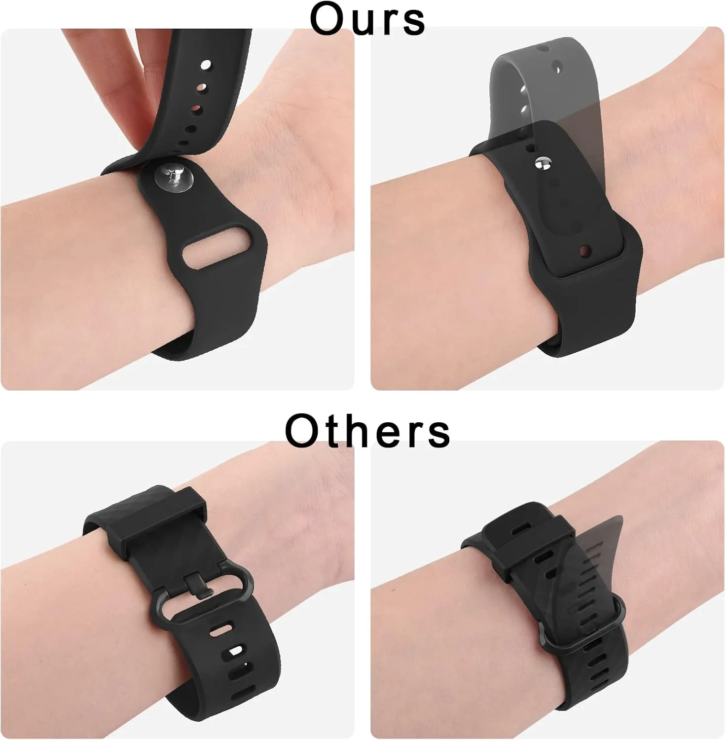 Meliya Bands for Moonswatch Watch, Soft Silicone Strap Compatible with Omega X Swatch Moonswatch Speedmaster/Rolex/SEIKO 20mm Watch, Swatch Omega Moonswatch Speedmaster Watch Replacement Band for Women Men